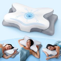 国境を越えた蝶型睡眠記憶枕スロースプリングバックホテルゼロ圧力蝶型保護頚椎枕芯