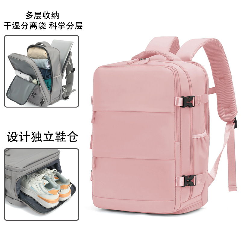 Mochila de viaje de gran capacidad para mujer, mochila para hombre, bolso de viaje ligero para viajes de corta distancia 2023, nuevo viaje de negocios ligero