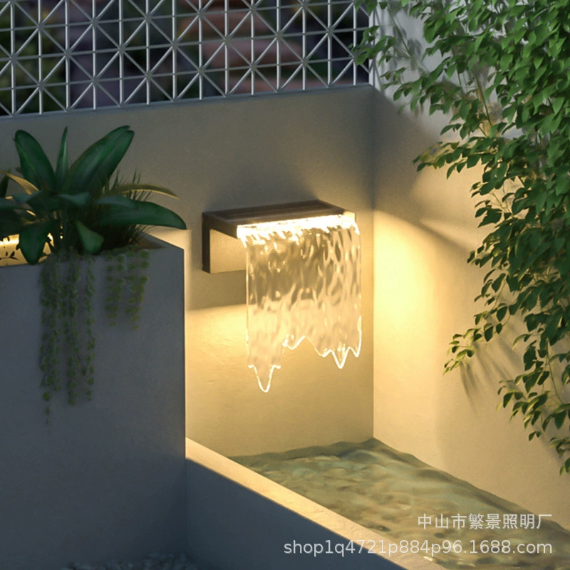 Наружный настенный светильник, водонепроницаемый светильник для виллы, двора, ландшафтный светильник, садовый светильник, уличный настенный светильник, наружная стена, солнечная настенная лампа