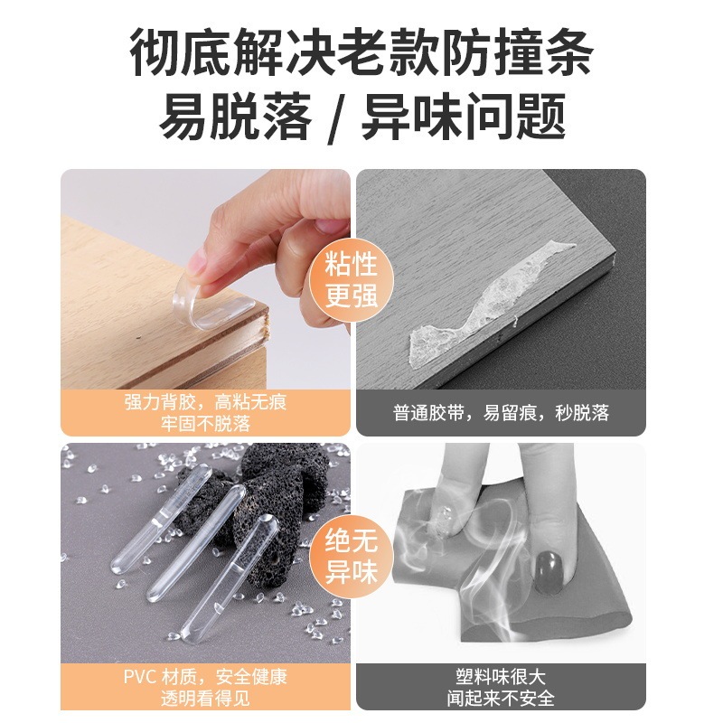 防撞贴门把手防撞条硅胶防撞垫冰箱门后柜门墙面防碰撞神器静音挡|undefined