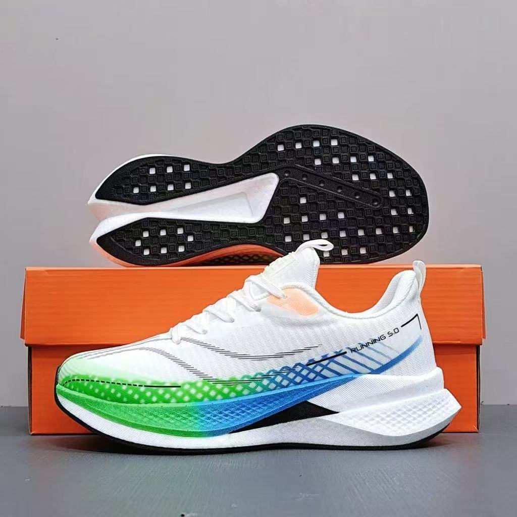 Men's Breathable Mesh Running Lightweight, Shock-absorbing, Cushioned Athletic Shoes, Suitable Spring And Summer,_desvips.com