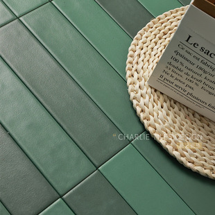 Dark Green Gradient Irregular Tiles Square Tiles Long Tiles Background Wall Wall Tiles Floor Tiles Bathroom Kitchen Restaurant