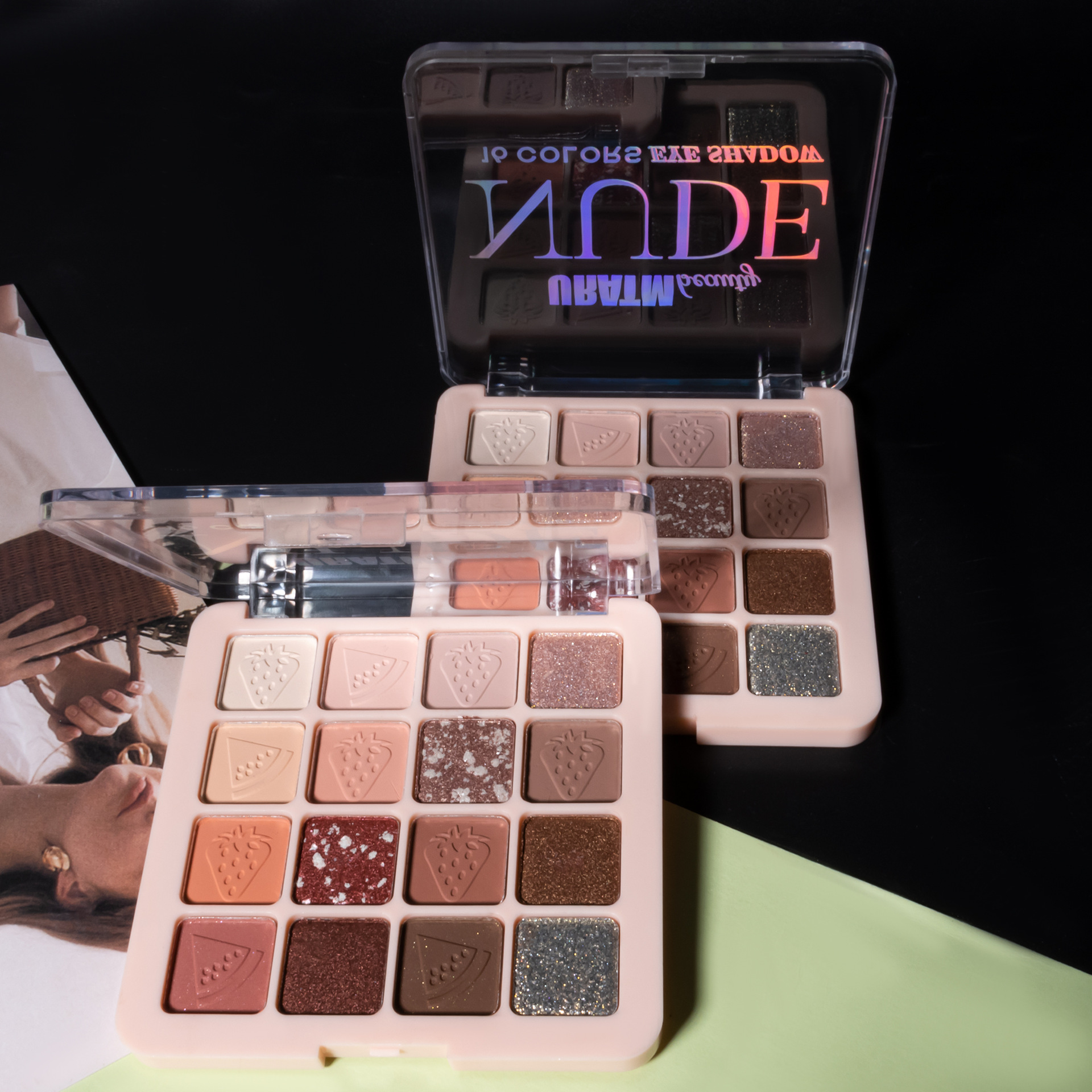 Cross-border bestseller multi-functional all-in-one makeup palette, matte pearlescent eyeshadow, high-gloss contouring all-in-one eyeshadow palette for beauty undefined