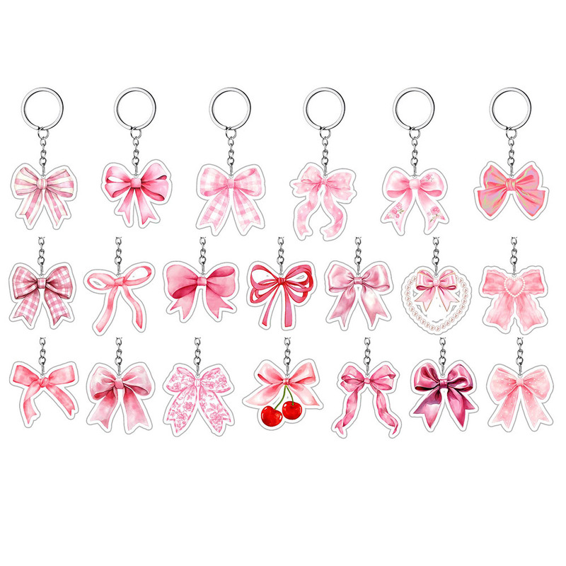 High-Value Butterfly Pendant Keychain Ins-Style Niche Vintage Acrylic Girl Backpack Accessory for Best Friends