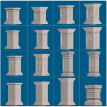方墩模具罗马柱子方柱模型阳台柱墩水泥墩栏杆大墩子别墅模板全套