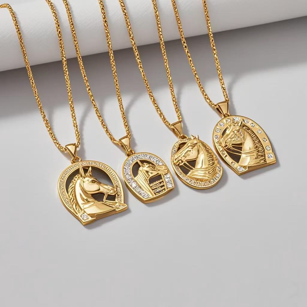 Europa y los Estados Unidos de la explosión transfronteriza hip-hop joyería hip-hop aleación de zinc chapado en oro collar colgante de diamante