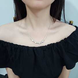 法式轻奢珍珠流苏碎银子项链女2025新款轻奢气质高级感锁骨链颈链