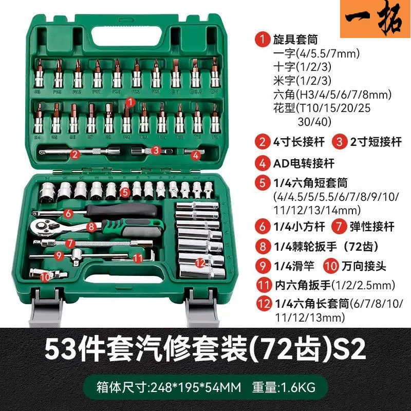 Universal wrench for repair, gloves, professional tools set