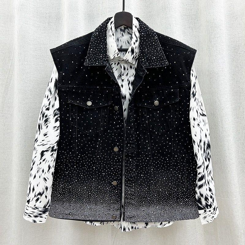 Denim trend fashionable vest
