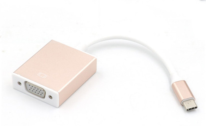 Convertidor tipo c a vga HD 1080P chip cable de monitor de ordenador portátil al por mayor