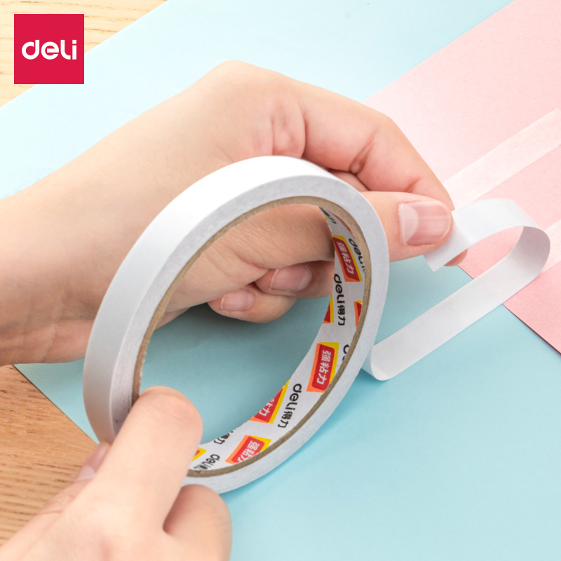 30402 cinta adhesiva blanca de doble cara al por mayor para estudiantes de alta viscosidad hechos a mano papelería de oficina DIY