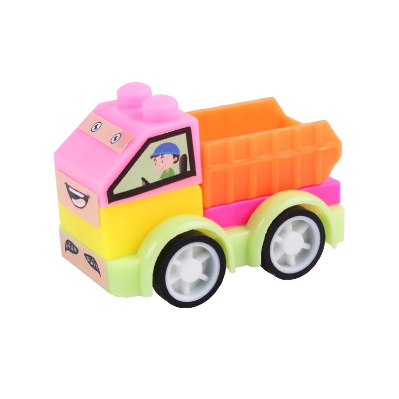 拼装回力小车惯性滑行儿童玩具创意迷你男女孩小学生奖励礼品礼物