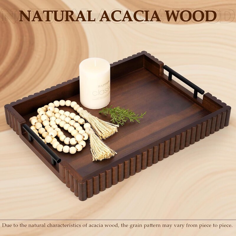 Wooden decorative tray, wooden tea tray, home use afternoon tea bread dessert tray, breakfast tray, display tray for home use Wooden decorative tray, wooden tea tray, home use afternoon tea bread dessert tray, breakfast tray, display tray for home use