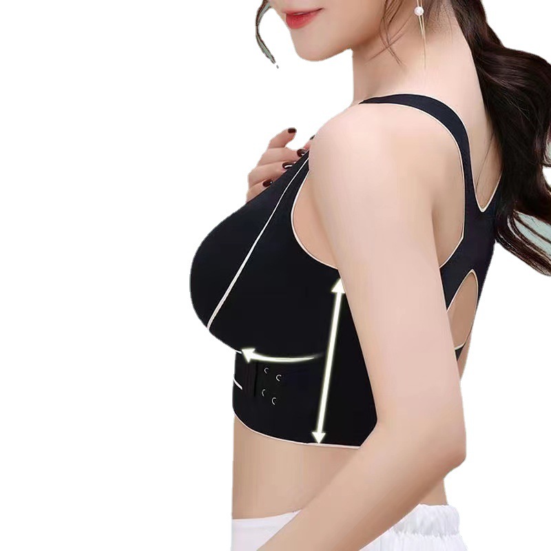 Wholesale of new body shaping vest, sports and fitness gathering bra, seamless bra with buckle, lace latex, large underwear