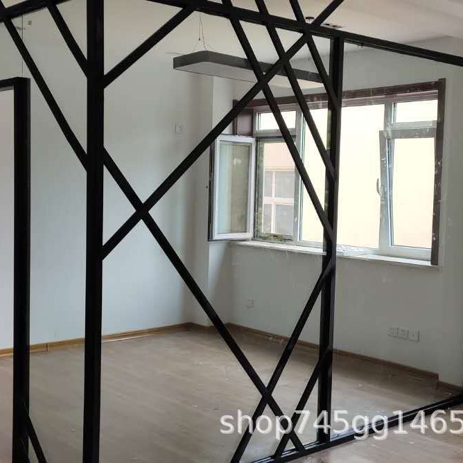 本地厂家直销铁框钢化隔断 不锈钢合金门肯德基钢化玻璃门制作