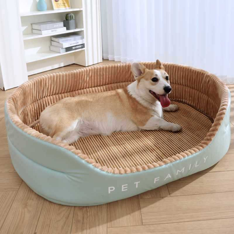 垫子狗窝四季通用夏天的夏季大型犬狗狗可拆洗柯基窝睡觉狗床睡垫