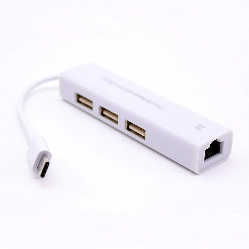 Тип-C 100D беспроводная сетевая карта USB2.0HUB TYPE-C к RJ45 сетевой порт 2.0 100M сетевая карта+хаб