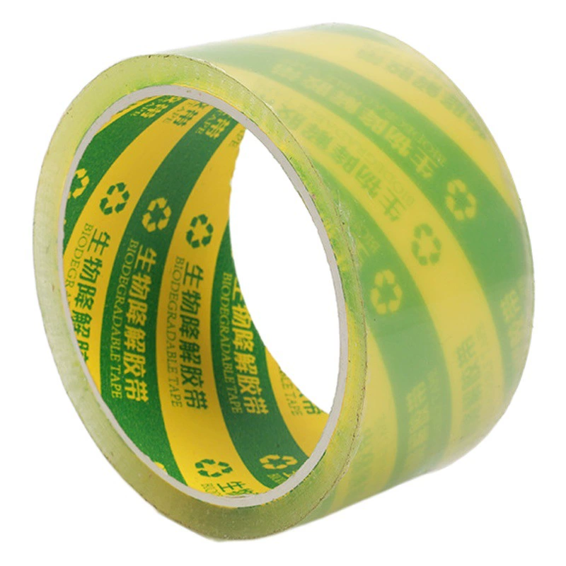 Биоразлагаемая лента Прозрачная клейкая бумага для защиты окружающей среды уплотнительная лента, устойчивая к высоким и низким температурам, непластичный производитель внешней торговли и экспорта