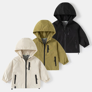 Boys' Children's Jacket 2025 Spring and Autumn New Children's Jacket for Older Children and Toddlers Pure Windbreaker Jacket