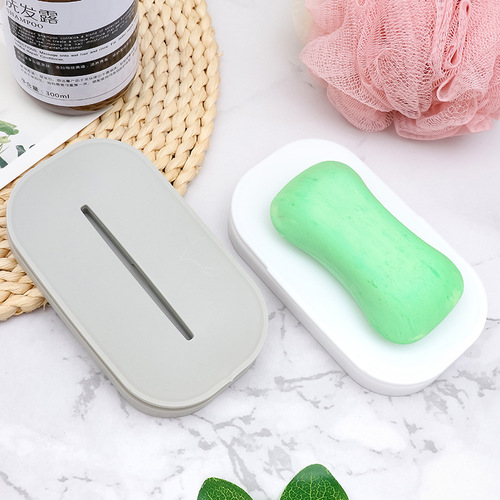 Creative double-layer soap dish for home bathroom without punching, travel portable soap dish holder, Nordic drain soap holder