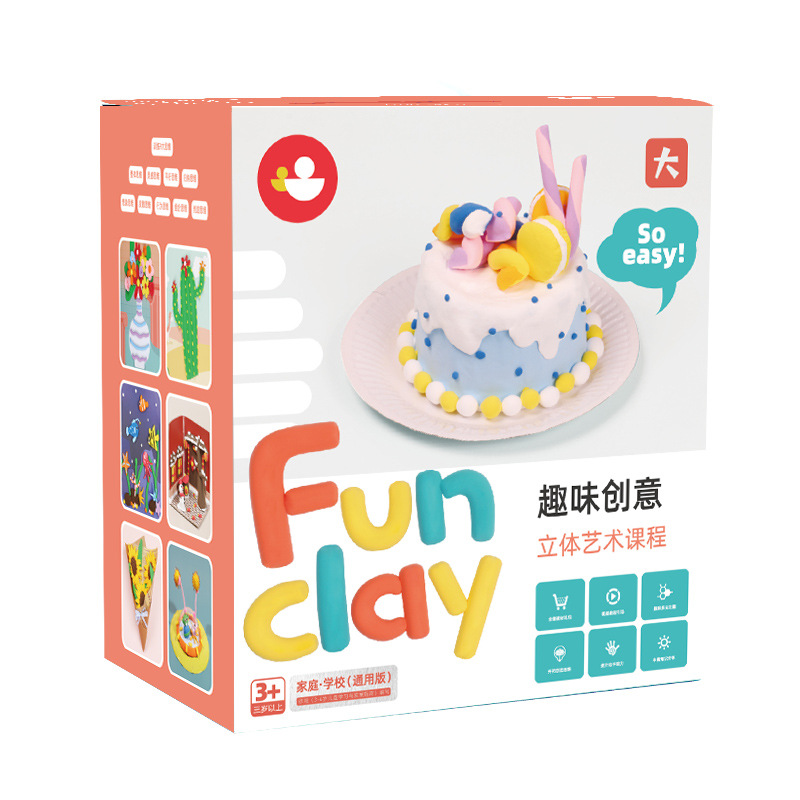 three dimensional art ultra light clay for kindergarten