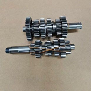 250 six-speed motorcycle main and countershaft gear assembly