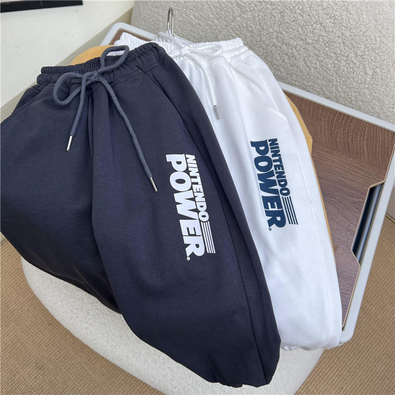 Ragazzi Autunno 2024 American Alphabet Sport Bambini Casual e Bello Esplosivo Strada Largo Scuola Media Cotone_voghion.com