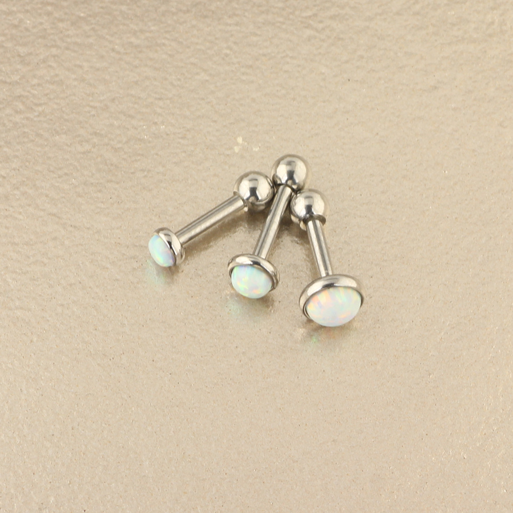 Labret piercing jewelry detail image