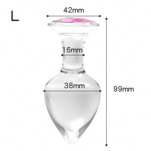 Round small cross-border glass anal plug for men and women masturbation sex toys anal expander anal plug bubble bag drill