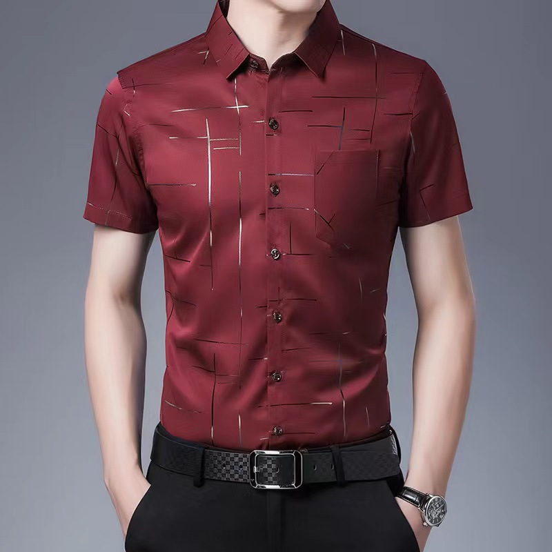 Ziyuan ropa de verano de los hombres de color sólido Tencel HIELO de algodón de manga corta de gama alta camiseta de diamantes de imitación bordado de los hombres de manga corta