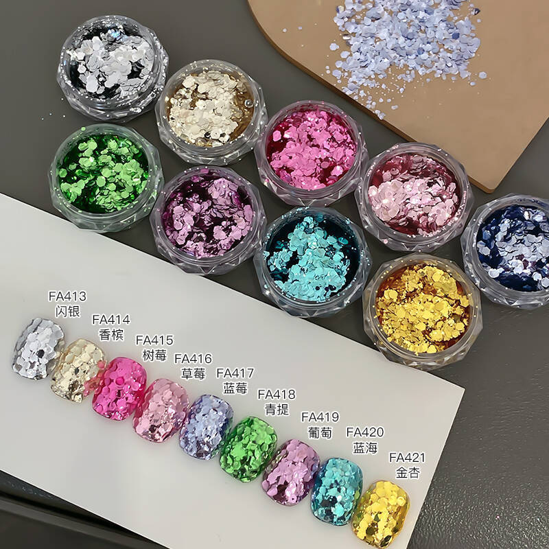 Nail Art Flash Ultra-Thin Sequin Fruit Hard Candy Colorful 2025 New Toenail Whitening Patch Nail Decoration