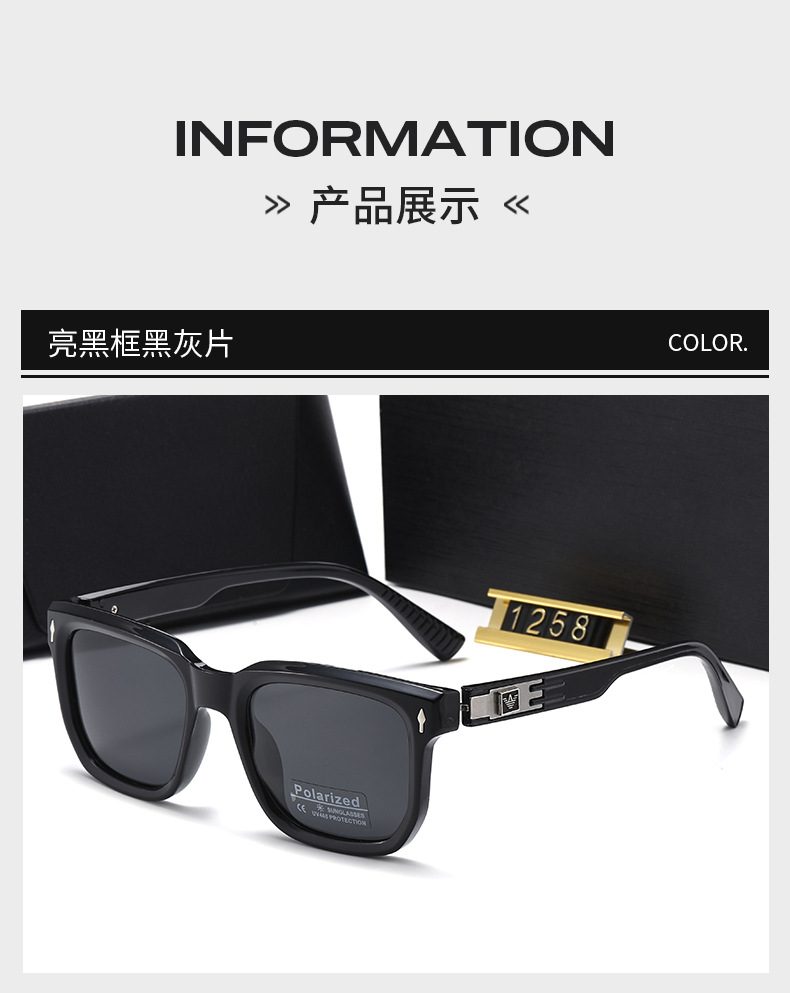 Sonnenbrillen Neukollektion Metallrahmen polarisiert Herrenmodell Outdoor-Sonnenbrille minimalistisch Luxus-Rahmen hochwertig Blendschutz-Sonnenbrille
