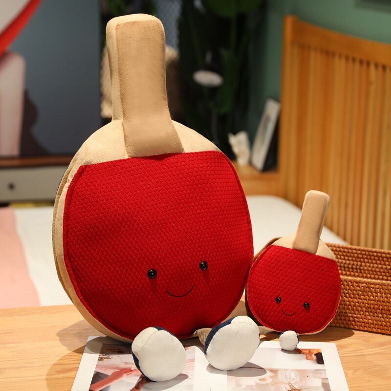 Simulation Creative Table Tennis Racket Doll Plush Doll Children's Birthday Gift Living Room Bedroom Pillow Ornaments Wholesale Simulation Creative Table Tennis Racket Doll Plush Doll Children's Birthday Gift Living Room Bedroom Pillow Ornaments Wholesale