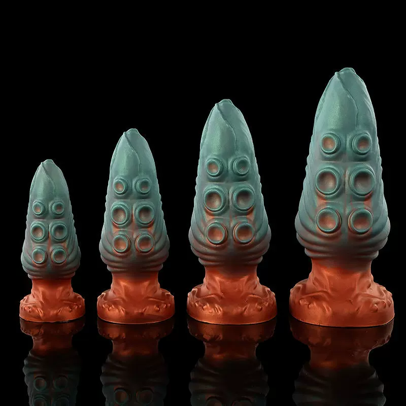 跨境渐变混色昆虫异形肛塞性玩具sm女用自慰器假阳具成人用品后庭