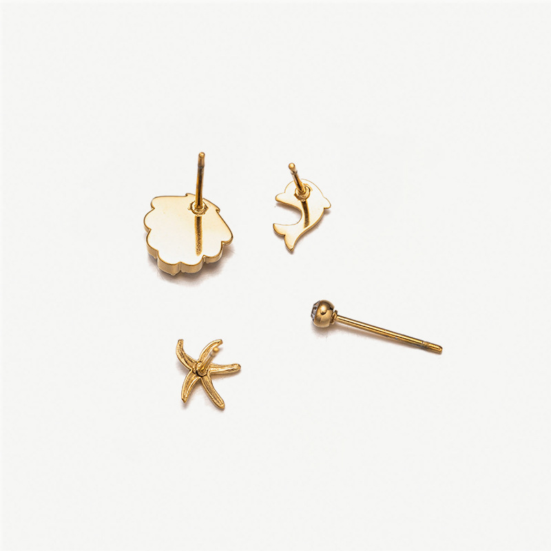 6g Weight PVD Coated Gold Plating Process 304 Stainless Steel Ear Needle Material Real Gold Plated Plating Material Small Stud Earrings Classification 1 Set Quantity Holiday, Banquet, Selfie Occasion 304 Stainless Steel Material Geometric, Star, Heart Shape Pattern All Seasons Season Women's Gender Casual, Elegant, Simple Style Style Waterproof Non Tarnish, Plating Craft PVD Coated Real Gold Plated Geometric Star Heart Shape 304 Stainless Steel Casual Elegant Simple Style Waterproof Non Tarnish Small Stud Earrings 9