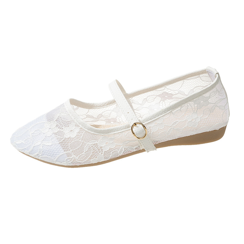 Women's Plus Size Casual Loafers Pointed Toe Flat Shoes Mesh Fabric Fairy Style Spring Sexy_voghion.com