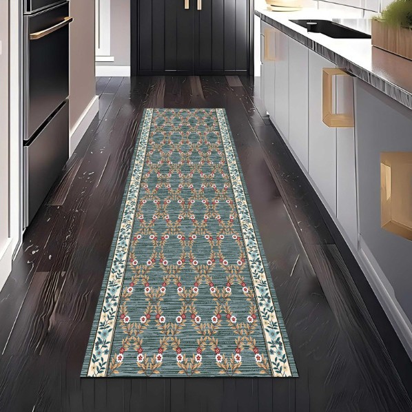 Alfombra de sala de estar doméstica transfronteriza cortable pasillo puerta de entrada lavado con agua en la alfombra de la casa