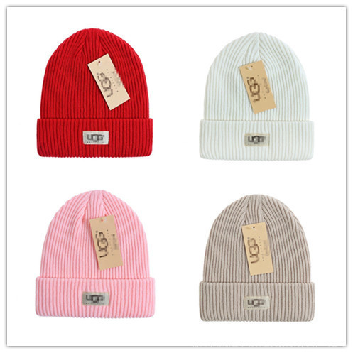 U.G.G Knitted Hat, Woolen Hat, Baseball Cap, Letter Embroidery Hip-Hop Hat, Fashion Beanie U-1 for Autumn and Winter