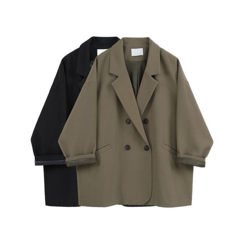 Plus Size Women's Clothing 2026 Autumn New Fashion Korean Style Slimming Trendy Ins Retro Blazer for Women