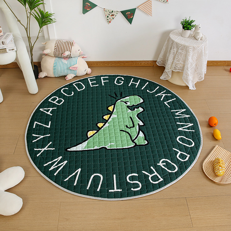 Cross-Border Export Ins Style Kidsren's Cartoon Crawling Mat Foldableable Drawstring Storage Floor Mat Baby Game Mat Blanket