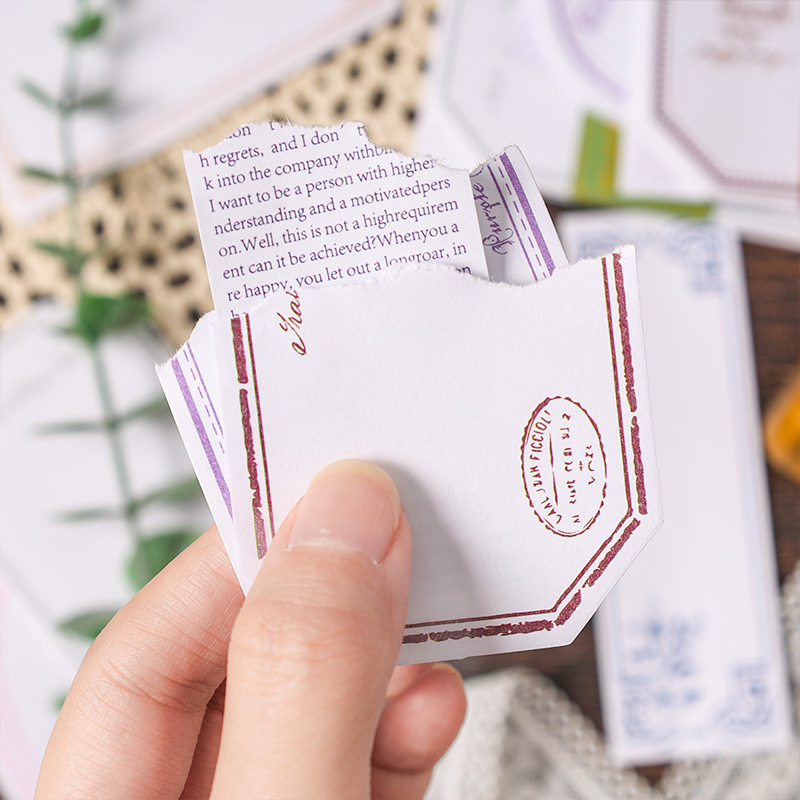 Papel de tinta de material de nota DIY retro cuentas de mano papel de nota de fondo decoración base no adhesivo papel de fondo nota de mensaje