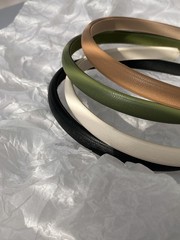 Summer retro leather hairpin hairband Korean style Internet celebrity versatile going out headband hair accessories thin strips for women