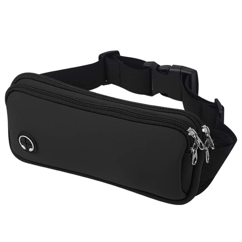Cross-border mini waist bag fitness belt running bag training slow running hiking travel unisex dual pocket waist bag