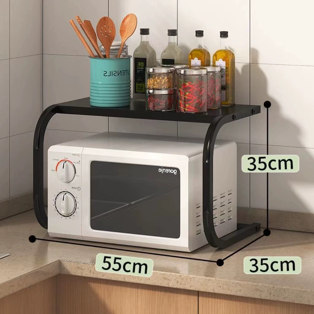Кухонный стеллаж/table desktop storage rack хранение миски полка чаши микроволновка многофункциональная стальная рама