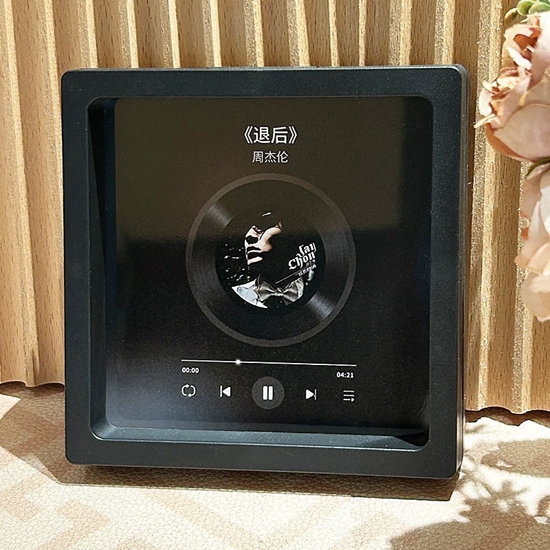 歌う音楽冷蔵庫マグネットフォトフレームビニールレコード、カップル、友人、親友向け|undefined