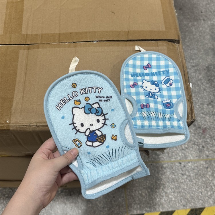 现货可爱猫搓澡手套公主风可爱猫咪洗澡搓澡巾搓泥下灰宿舍女沐浴|undefined