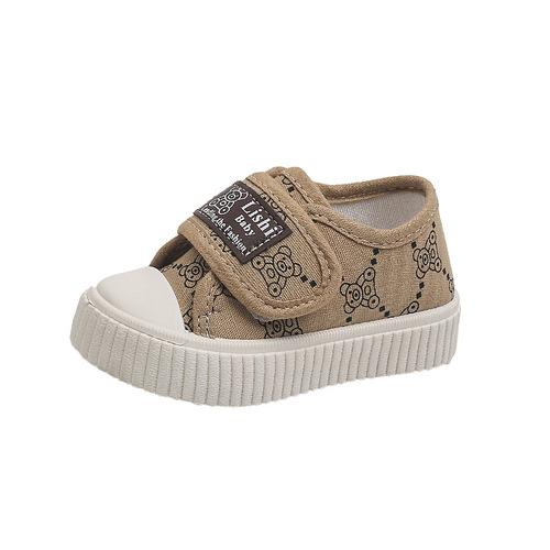 Children's canvas shoes, spring and autumn boys' canvas shoes, baby boys' shoes, soft sole toddler shoes, girls' sports shoes, breathable