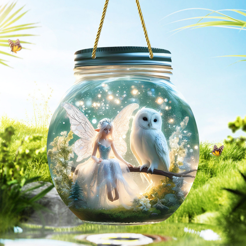 Explosiones transfronterizas de Navidad muñeco de nieve púrpura pintado ventana decoración porche con cadena colgante acrílico disco