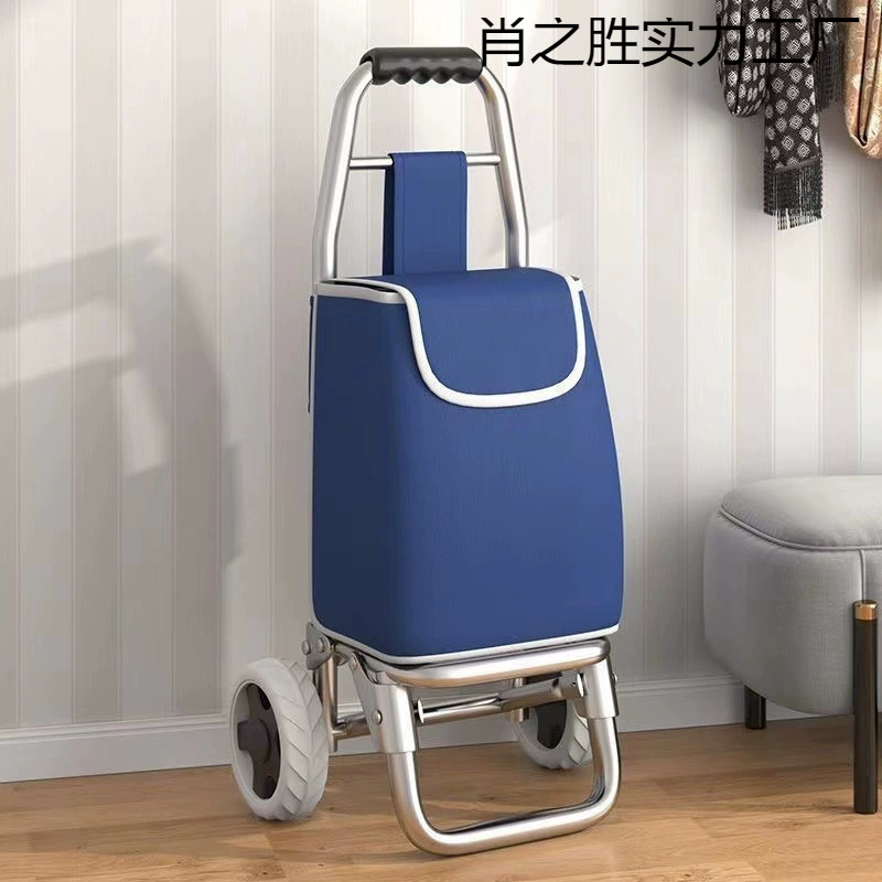 Портативная складная тележка для покупок для домашнего использования, тележка для подъема по лестнице для пожилых людей, легкая ручная тележка для продуктов, тележка для багажа.