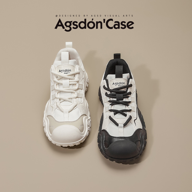 Augustion zapatos de senderismo mujer 2025 nuevo verano al aire libre ligero plataforma blanca casual zapatillas de deporte marea